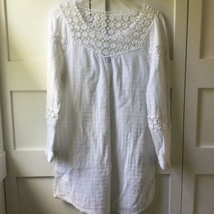 Gauzy White Swim Cover Dress